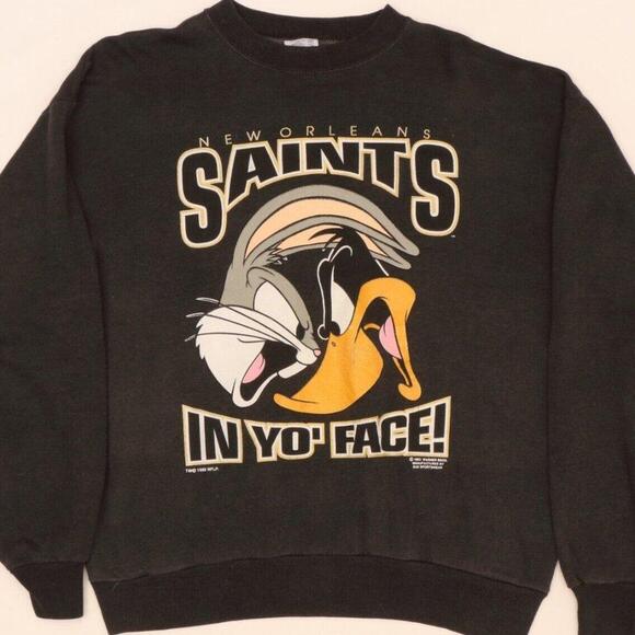 Other - Vtg 1993 New Orleans Saints Football Sweatshirt Looney Tunes In Yo Face